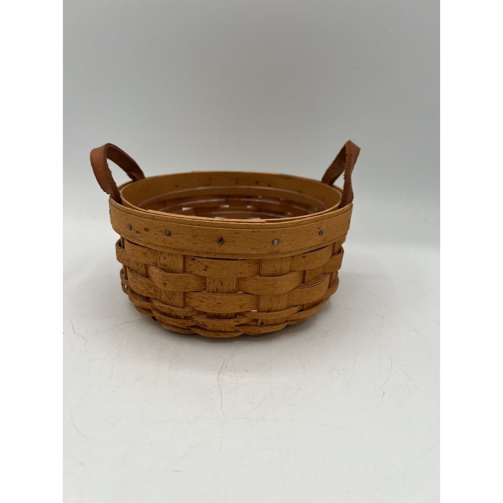🧺 Longaberger 2002 Saffron Booking Basket w/ Protector – Handmade & Retired